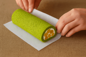 スポンジケーキ巻き方