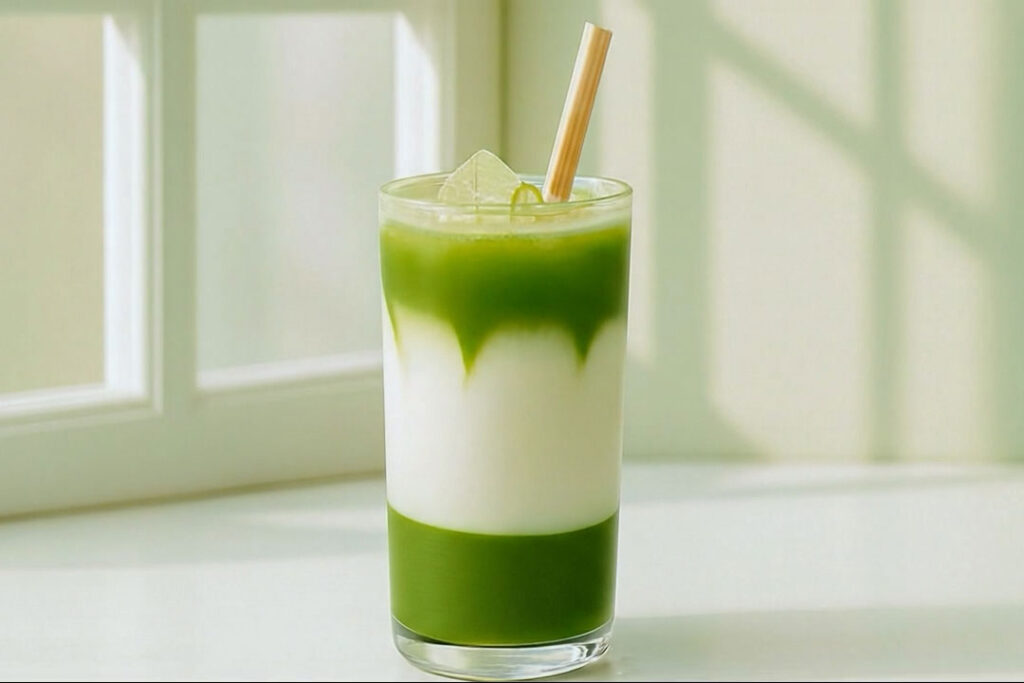 アイス抹茶ラテコップ