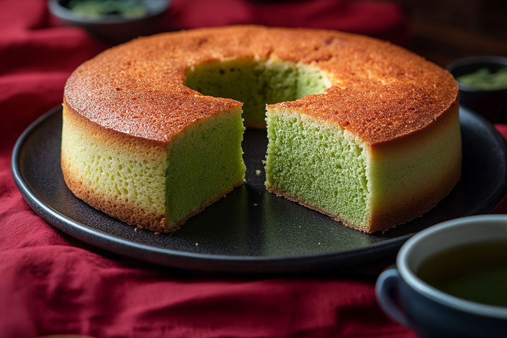 抹茶ドーナツ型ケーキ