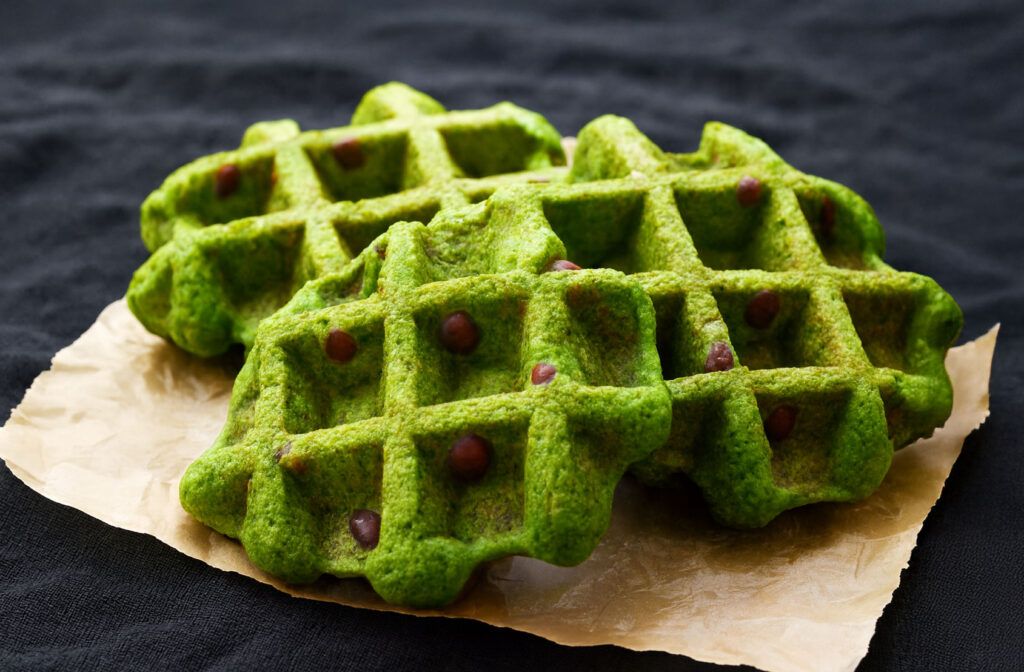 小豆入り抹茶ワッフル3個